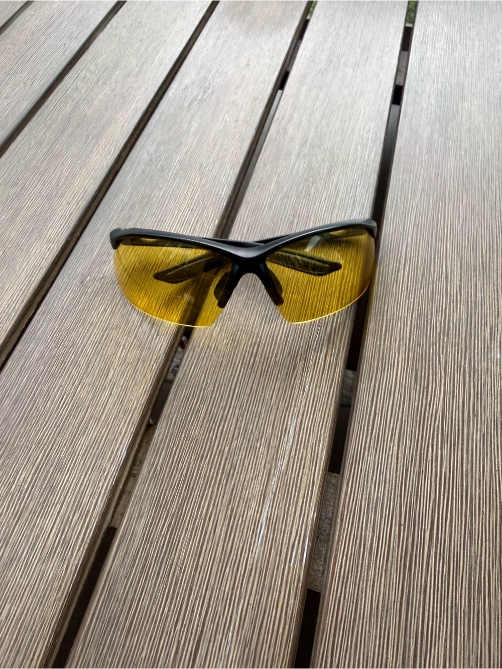 HD Vision Yellow Lens Sport Wrap Sunglasses Driving Glasses